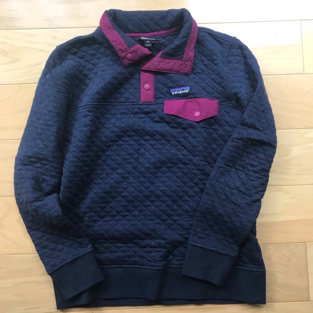 Patagonia quilted snap t pullover